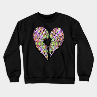 Broken Heart Water Ripple Crewneck Sweatshirt